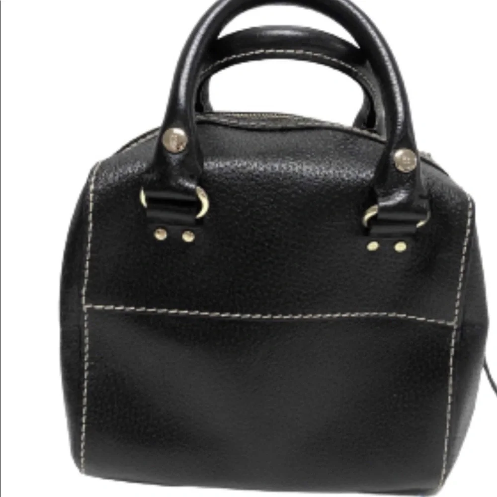 Kate spade Tarrytown Betty black pebbled leather satchel handbag NWOT